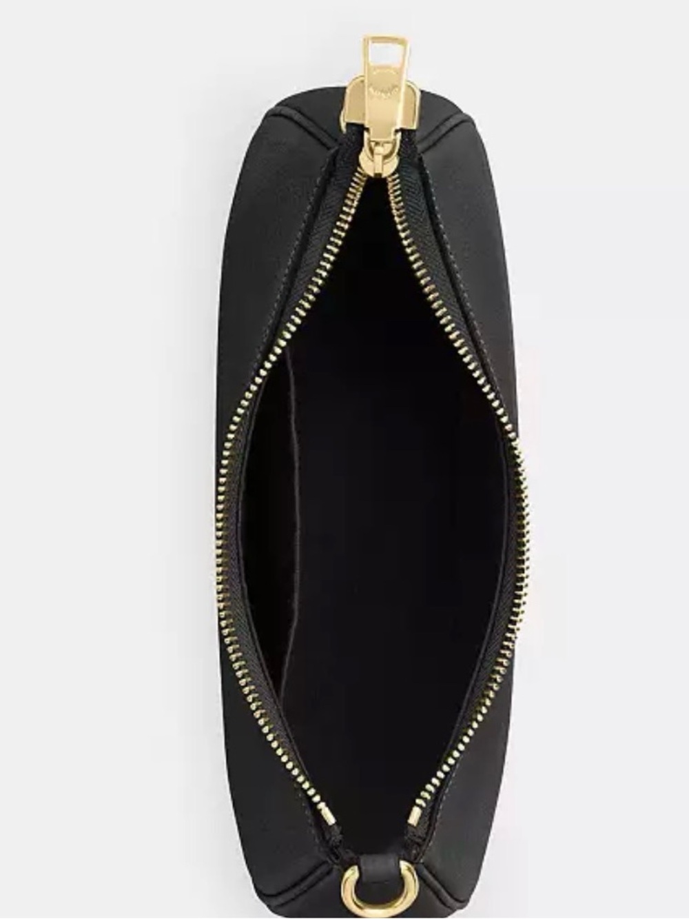 COACH Black Pebbled Leather Shoulder Bag with Gold Hardware - Picture 2 of 8